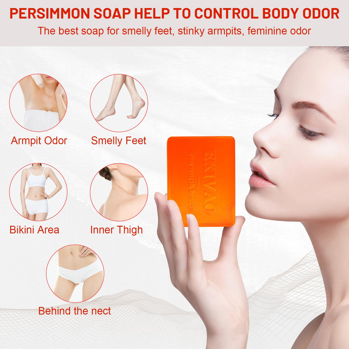 EKIVAO soap foaming net producing rich lather for deep cleansing benefit
