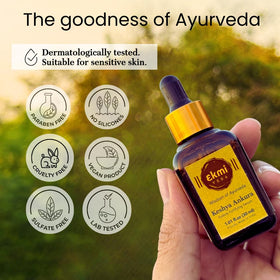 Ekmiveda label close-up listing Redensyl and Capilia Longa, shows active ingredients clearly