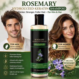 ekxzvg rosemary and keratin ingredients visually representing botanical strength