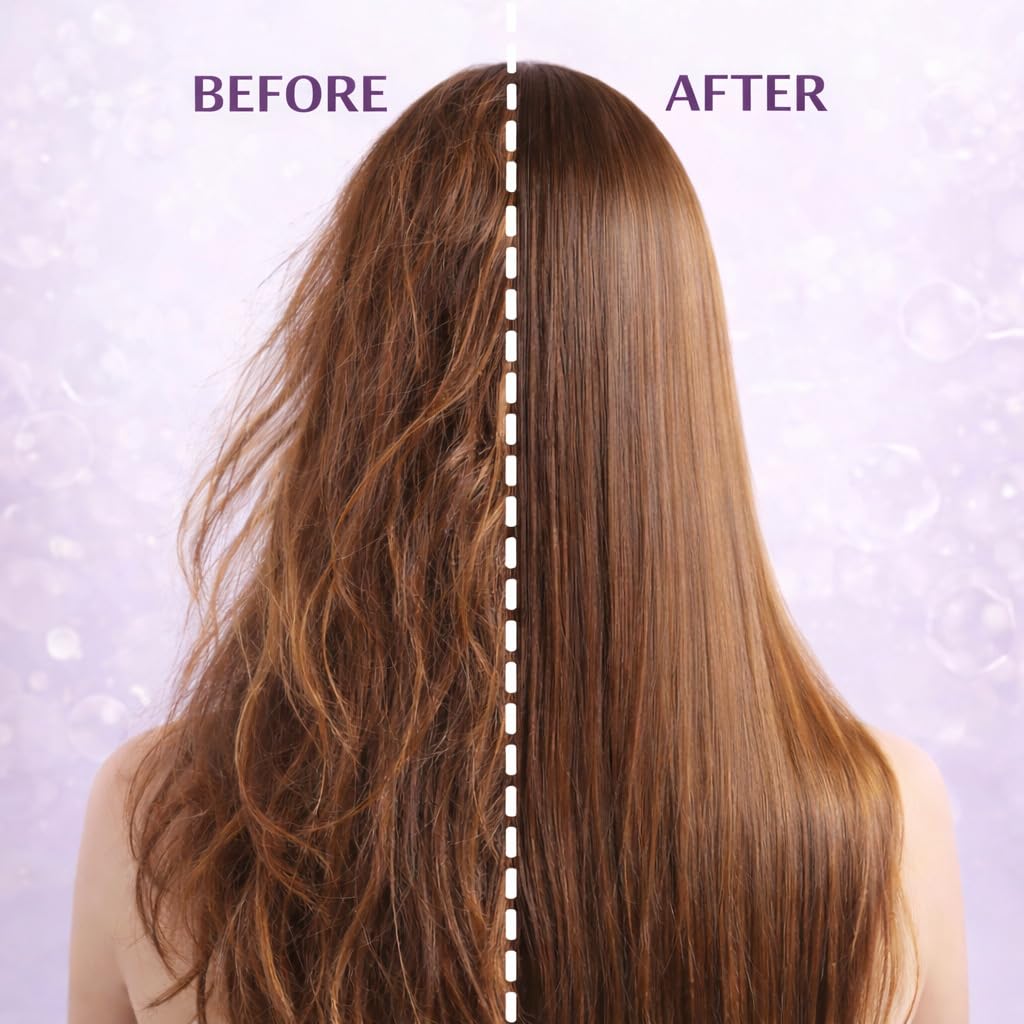 ekxzvg shampoo applied to wet hair showing how it lathers for scalp care