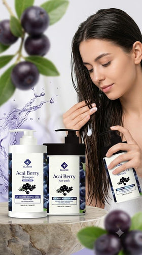 Elabore texture close-up of creamy Acai pack demonstrating smooth consistency for even coverage