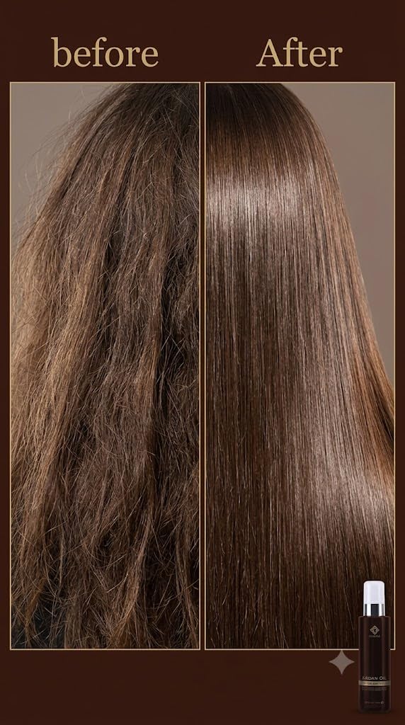 Elabore used in lifestyle shot on shiny hair demonstrating hydrated, glossy finish