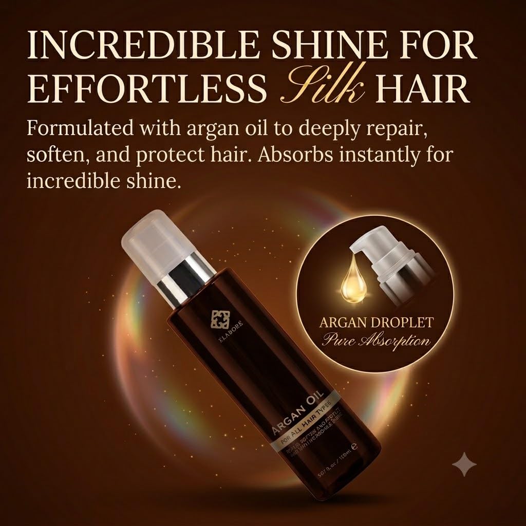 Elabore texture close-up on pump showing lightweight oil for smooth application