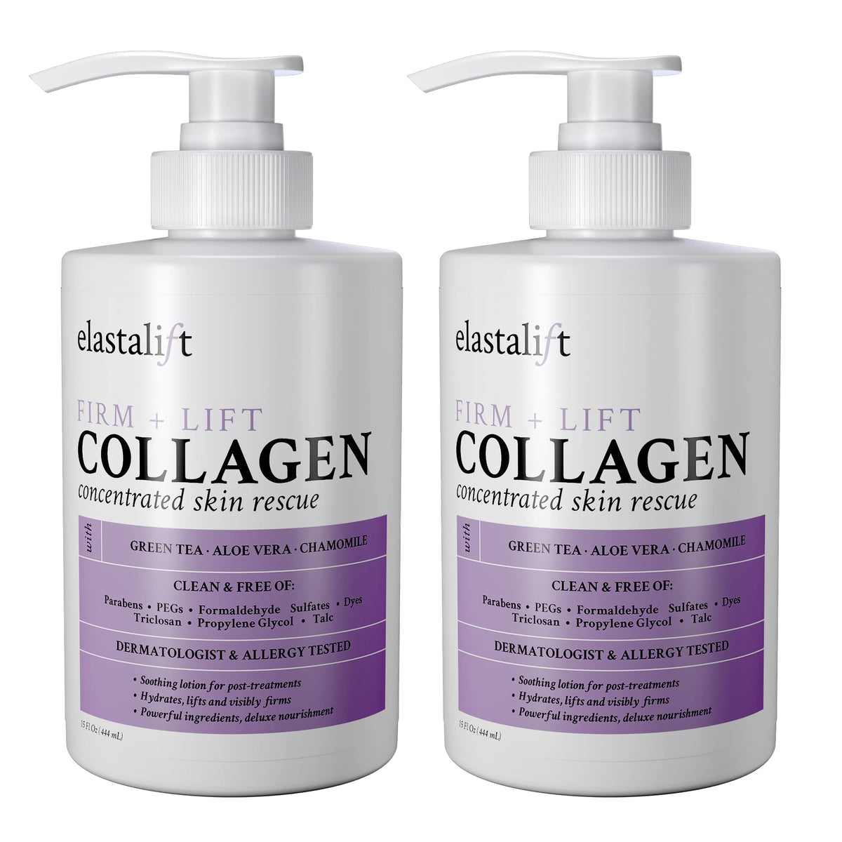 Elastalift front packaging showing tub and branding and clear product benefit