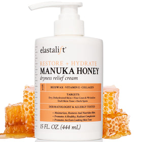 Elastalift jar front view showing packaging and hydrating benefit