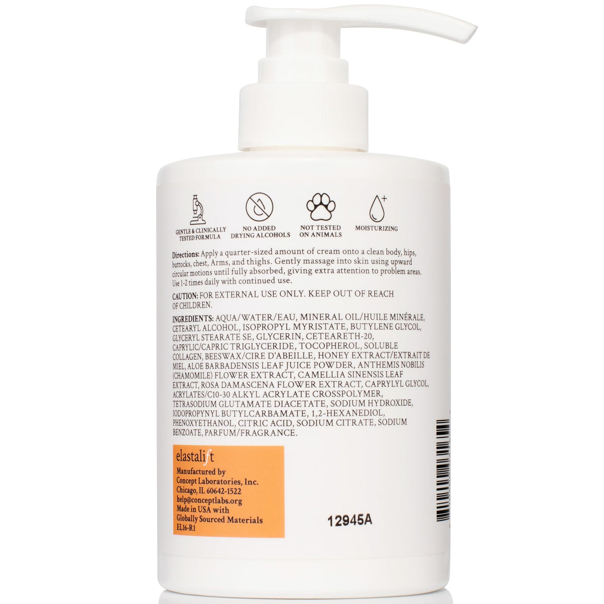 Elastalift jar on bathroom counter showing daily skincare routine benefit