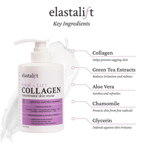 Elastalift cream texture close-up highlighting smooth hydrating finish
