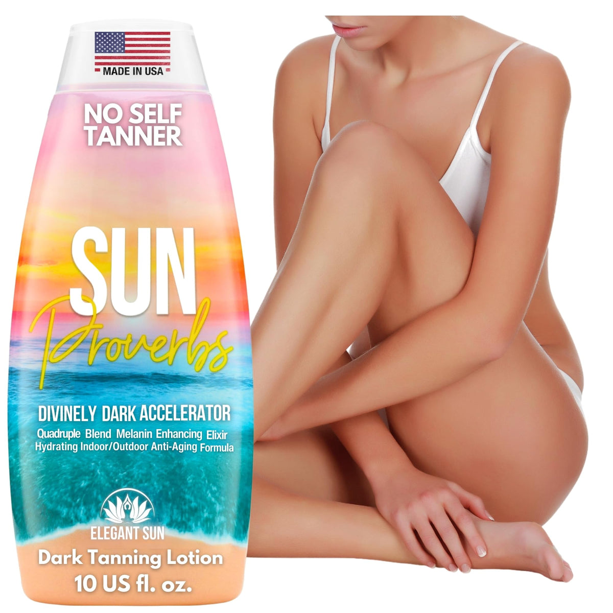 Elegant Sun front packaging showing product and benefits