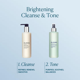 ELEMIS toner being applied on hand demonstrating soothing, balanced feel