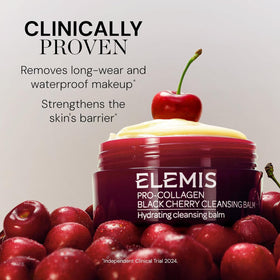 ELEMIS balm texture close-up melted oil-like consistency with nourishing look for hydrated skin