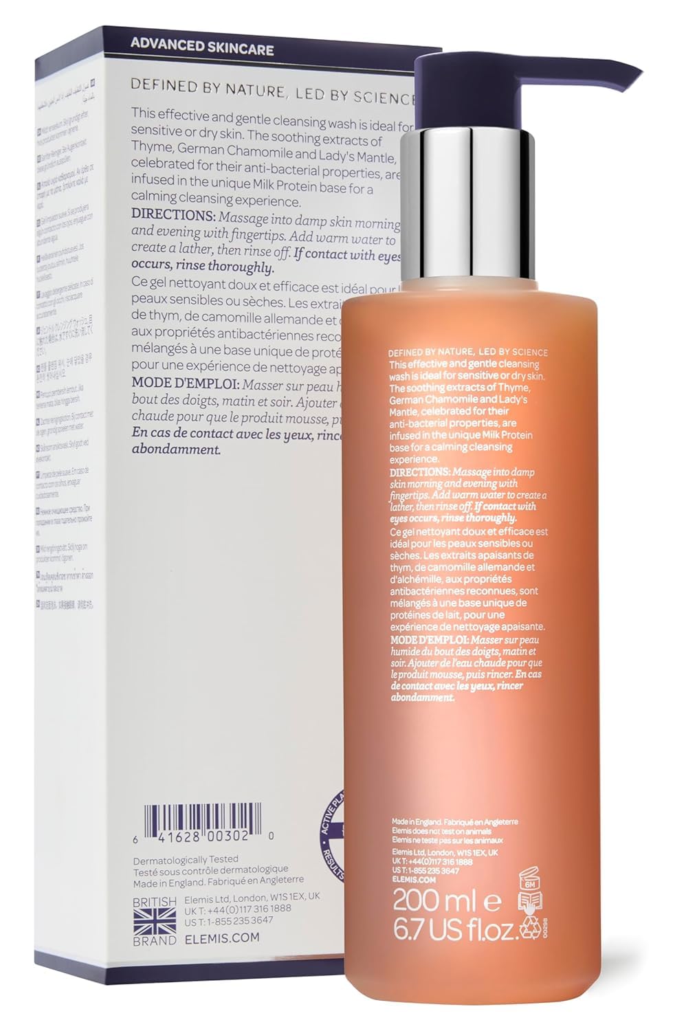 ELEMIS pump dispenser detail for convenient, controlled product use