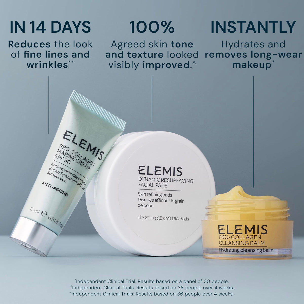 ELEMIS Dynamic Resurfacing Pads close-up showing pad texture for gentle exfoliation