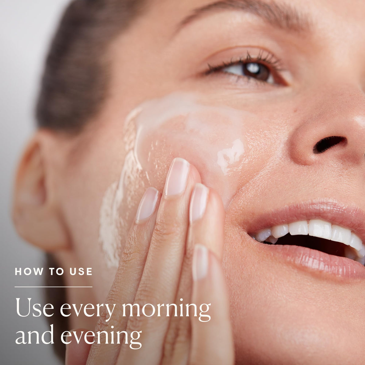 ELEMIS rinsed skin closeup showing refreshed, softened appearance after use