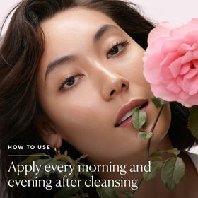 ELEMIS rose petals and carrier oils flatlay showing natural ingredients benefit