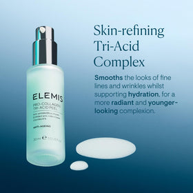 ELEMIS ingredient illustration highlighting tri-acid complex benefits