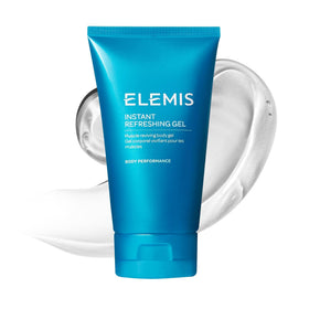 ELEMIS gel front view showing 150ml tube and cooling benefits