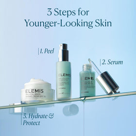 ELEMIS close-up label showing formulation details and clarity