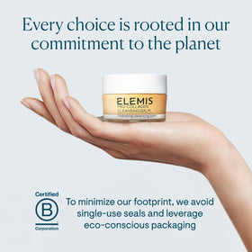 ELEMIS lifestyle on bathroom vanity indicating travel-ready skincare benefit