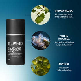 ELEMIS cream spread on hand demonstrating fast absorption and non-greasy feel