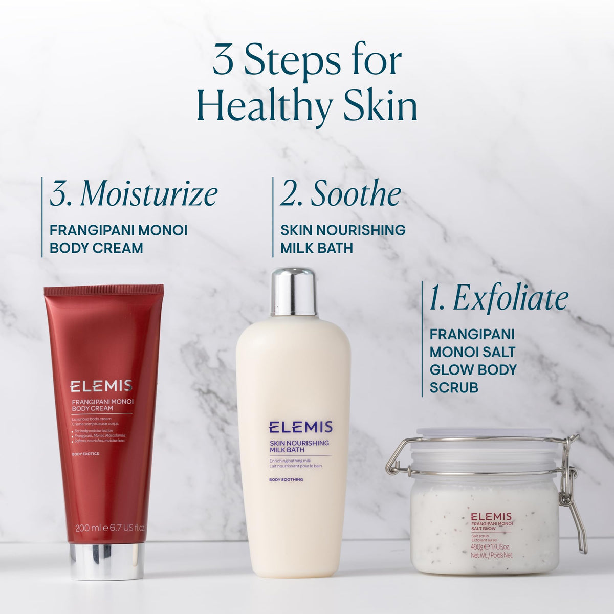 ELEMIS 400ml bottle beside everyday items showing product scale