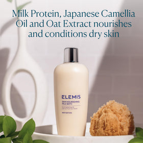 ELEMIS camellia and oat close-up highlighting soothing botanical extracts