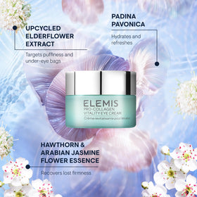 ELEMIS product with box flatlay showing full packaging and ingredient clarity