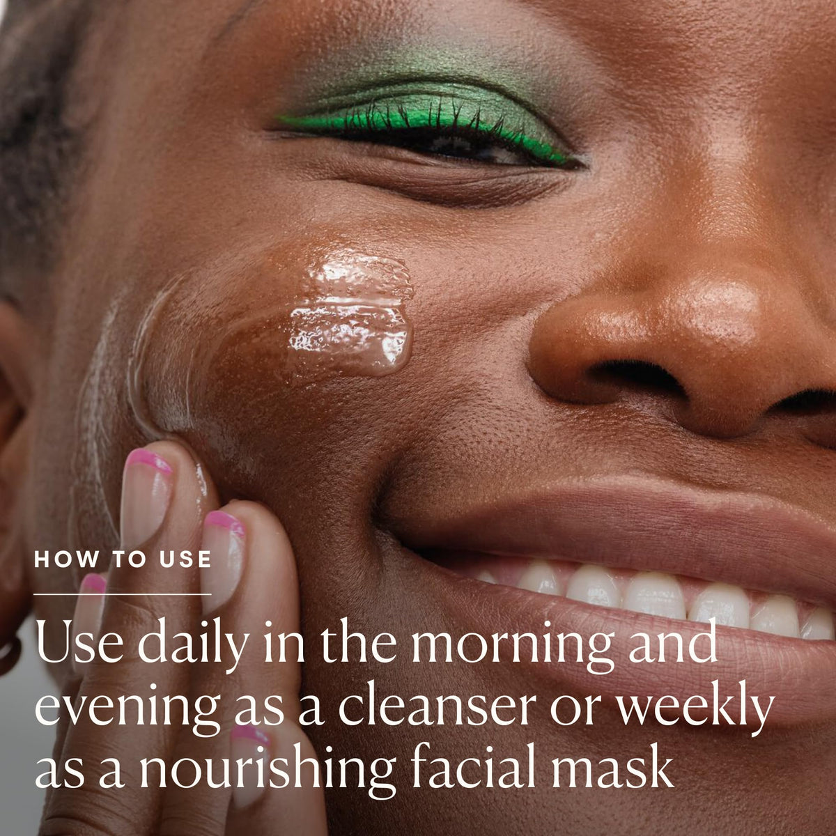 ELEMIS product label close-up revealing ingredient information benefit