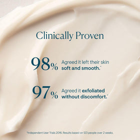 ELEMIS product being applied to hand demonstrating ease of use and skin-smoothing effect