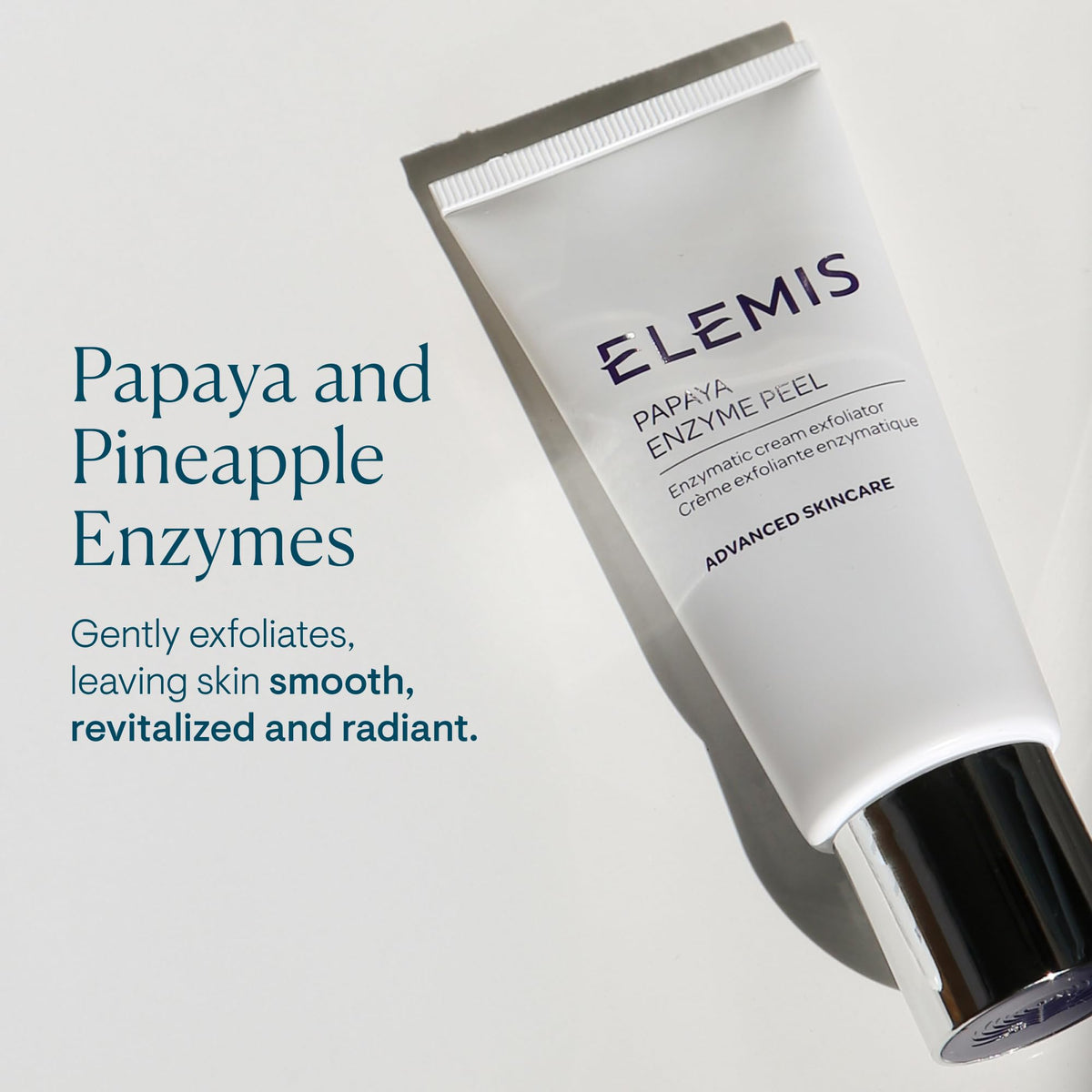 ELEMIS cap and dispenser detail highlighting controlled product dispensing and hygienic use