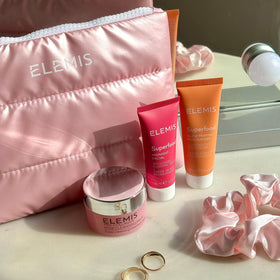 ELEMIS Glow Priming Moisturiser dispensing pump demonstrating easy application
