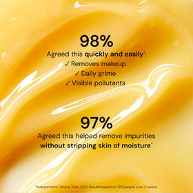 ELEMIS balm being massaged onto face illustrating effective makeup melting benefit