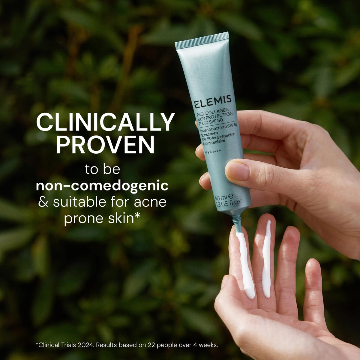 ELEMIS close-up of ingredient label highlighting protection and hydrating components