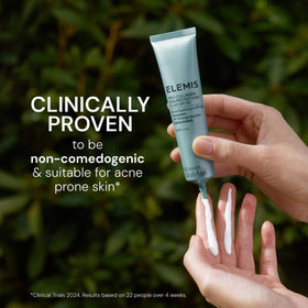 ELEMIS close-up of ingredient label highlighting protection and hydrating components