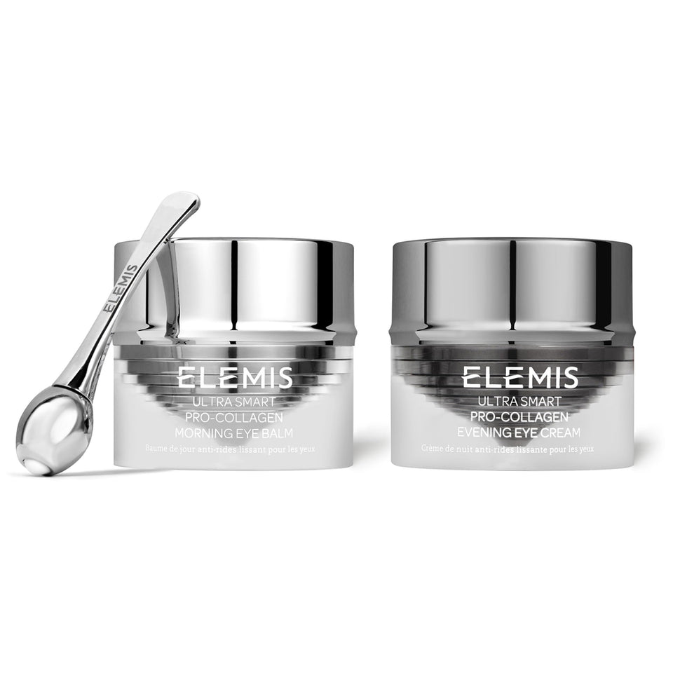 ELEMIS front packaging of Pro-Collagen Eye Duo showing compact travel-friendly set