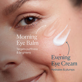 ELEMIS evening cream texture shown to demonstrate rich hydrating nourishment