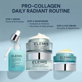 ELEMIS bottle label showing recyclable design for sustainable luxury