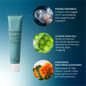 ELEMIS bottle held in hand to show 40ml size and portability for daily use