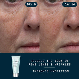 ELEMIS Pro-Collagen jar open revealing cream texture and easy dispensing benefit