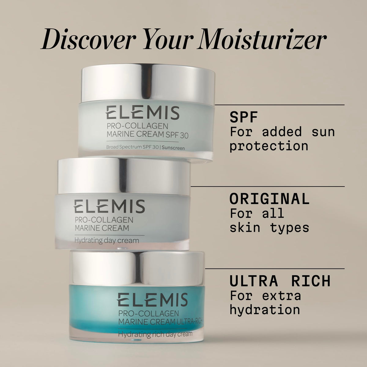 ELEMIS jar label close-up showing product name and formula details