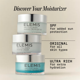 ELEMIS ingredient label close-up highlighting SPF and active components