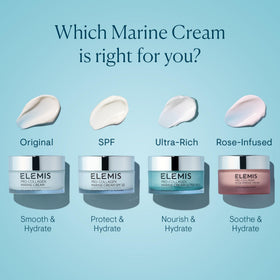 ELEMIS Pro-Collagen Marine Cream 50ml beside ruler size comparison for purchase clarity