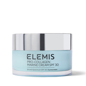 ELEMIS front packaging of jar showing clean branding and SPF benefit