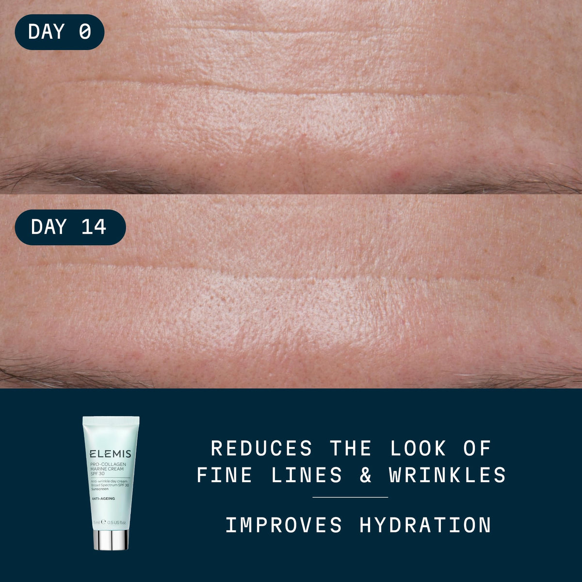 ELEMIS close-up gel-cream texture demonstrating lightweight hydration