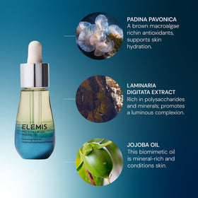 ELEMIS label detail showing ingredient focus on seaweed trio for nourishment
