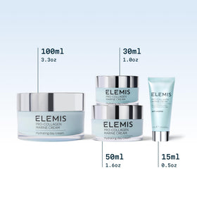 ELEMIS Pro-Collagen being applied to face by model demonstrating smooth blending benefit