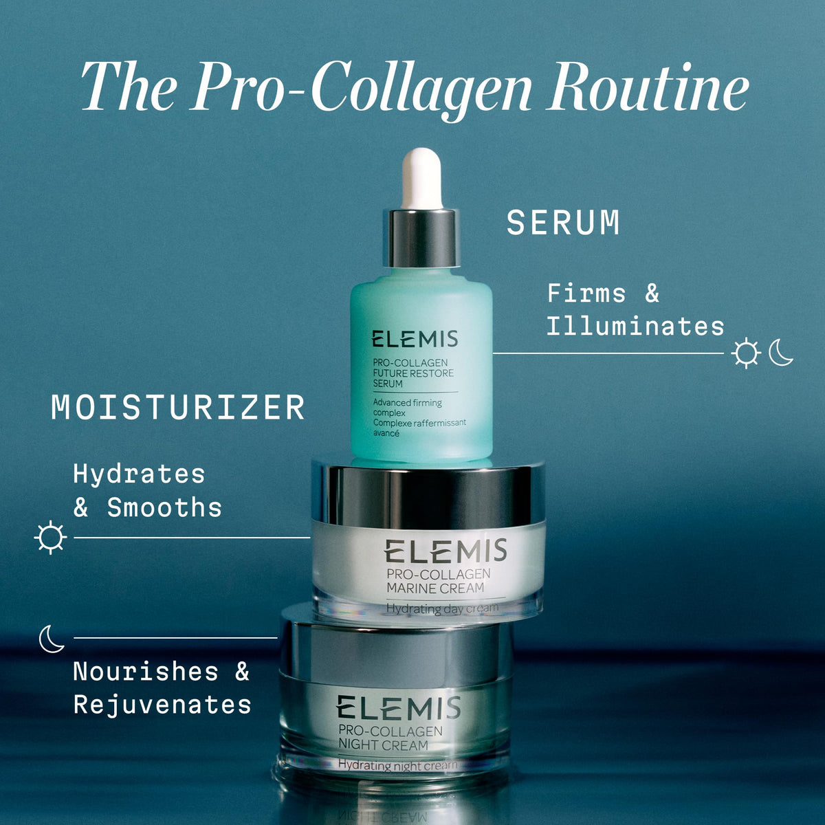 ELEMIS applying night cream to neck to show firming and smoothing benefit