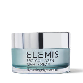 ELEMIS front jar view showing elegant packaging and overnight hydration benefit