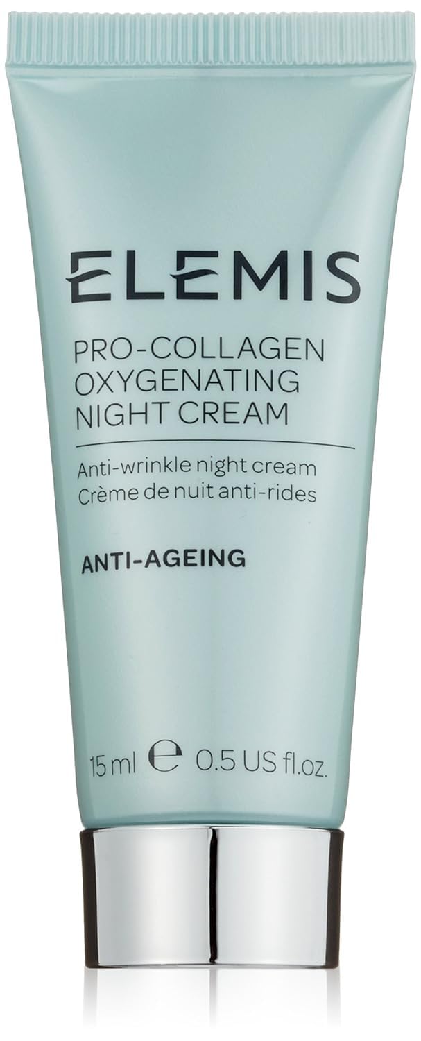 ELEMIS Pro-Collagen Night Cream jar front showing compact travel packaging and luxury finish