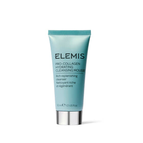 ELEMIS front travel packaging showing compact cleanser benefits