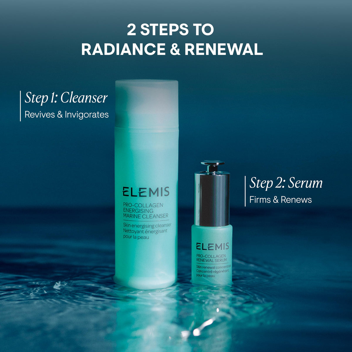 ELEMIS product label close view highlighting ingredients and quality sourcing